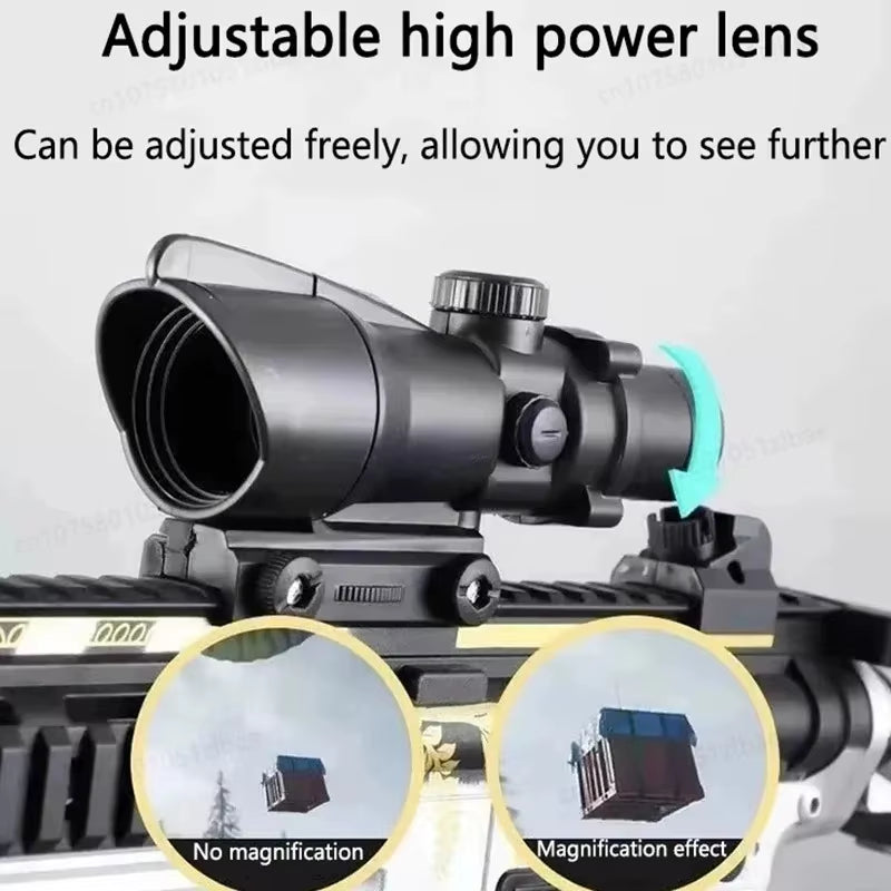 Burst M416 Fully Automatic Toy Gun Gel Bullet Hand-Automatic Double Magazine Outdoor Parent-Child Cs Interactive Game