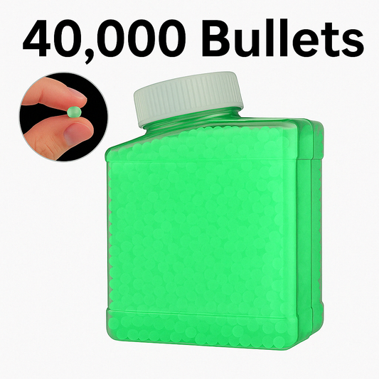 🎯 50,000 כדורי ג'ל מתנפחים זוהרים (בחושך) – תחמושת לרובי צעצוע Sniper | M4A-1 | M-416 | G-17